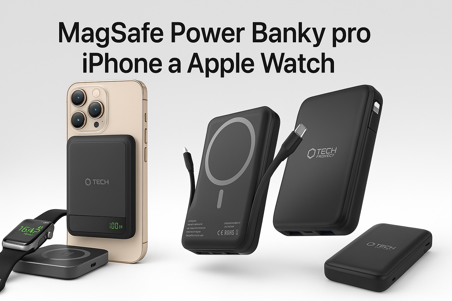 Nejlepší powerbanky pro iPhone a Apple Watch i s MagSafe- Přehled modelů Tech-Protect LifeMag